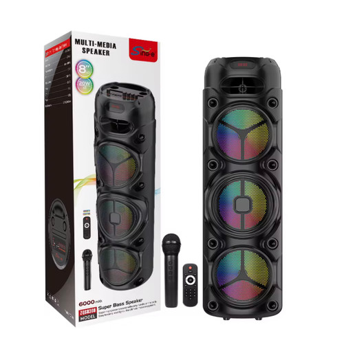 اسپیکر 3 باند ۹۵ سانتی با میکروفون بی سیمzqs-8308